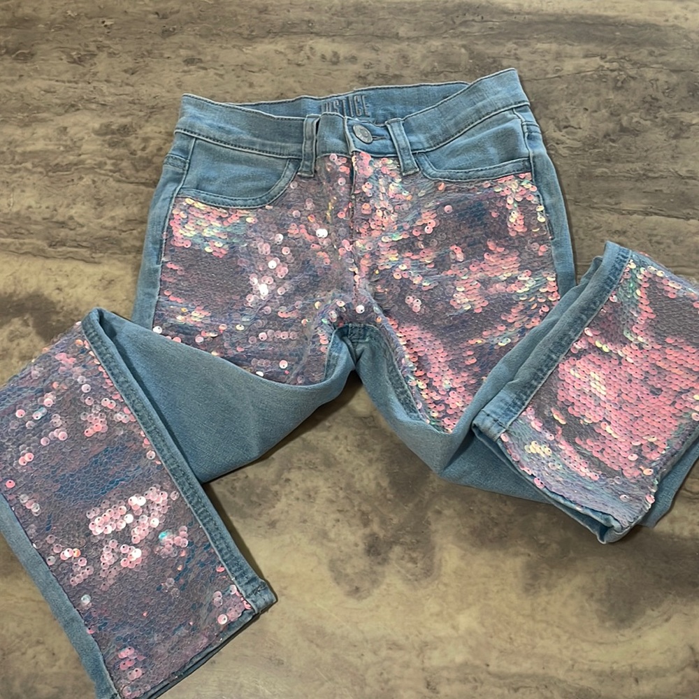 Girls Justice sequins jeans